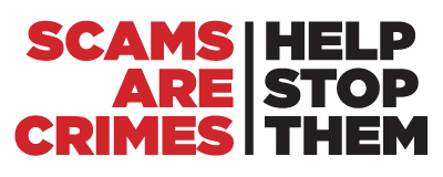 Open My scams checklist (pdf) Scams are crimes Help stop them